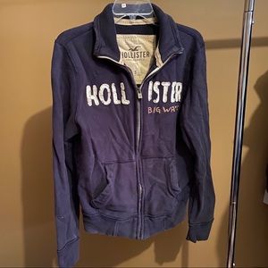 Hollister full zip sweater size S